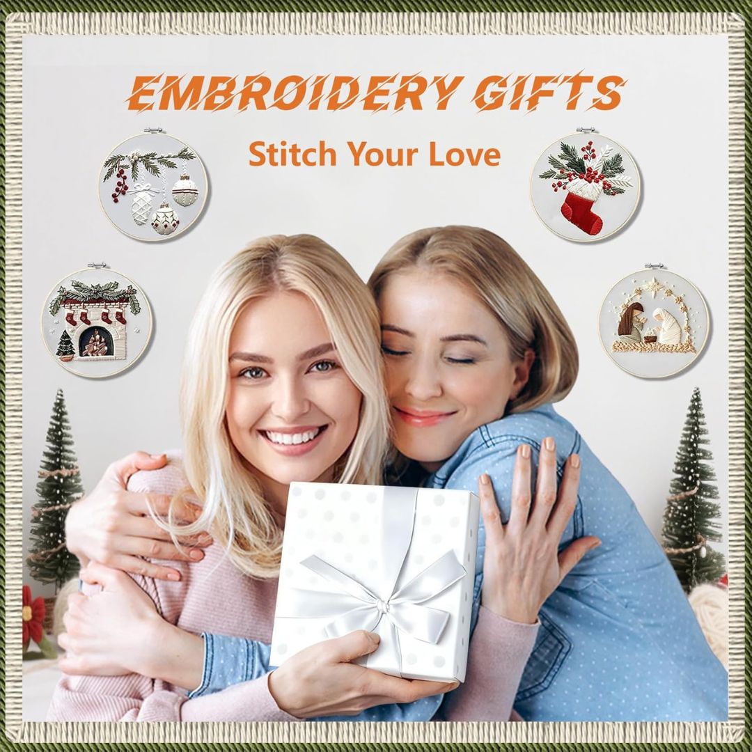 StitchJoy™ – Holiday Embroidery Starter Kit