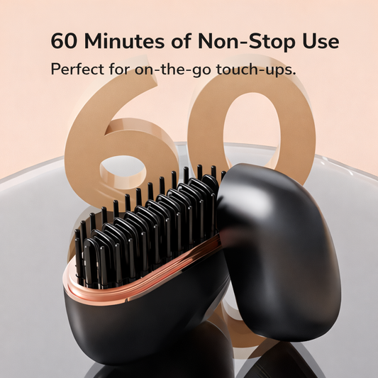 Mini Hair Straightening Comb Wireless Charging Portable Multifunctional Hair Care Not Hurt Hair Styling Comb Hair Straightener